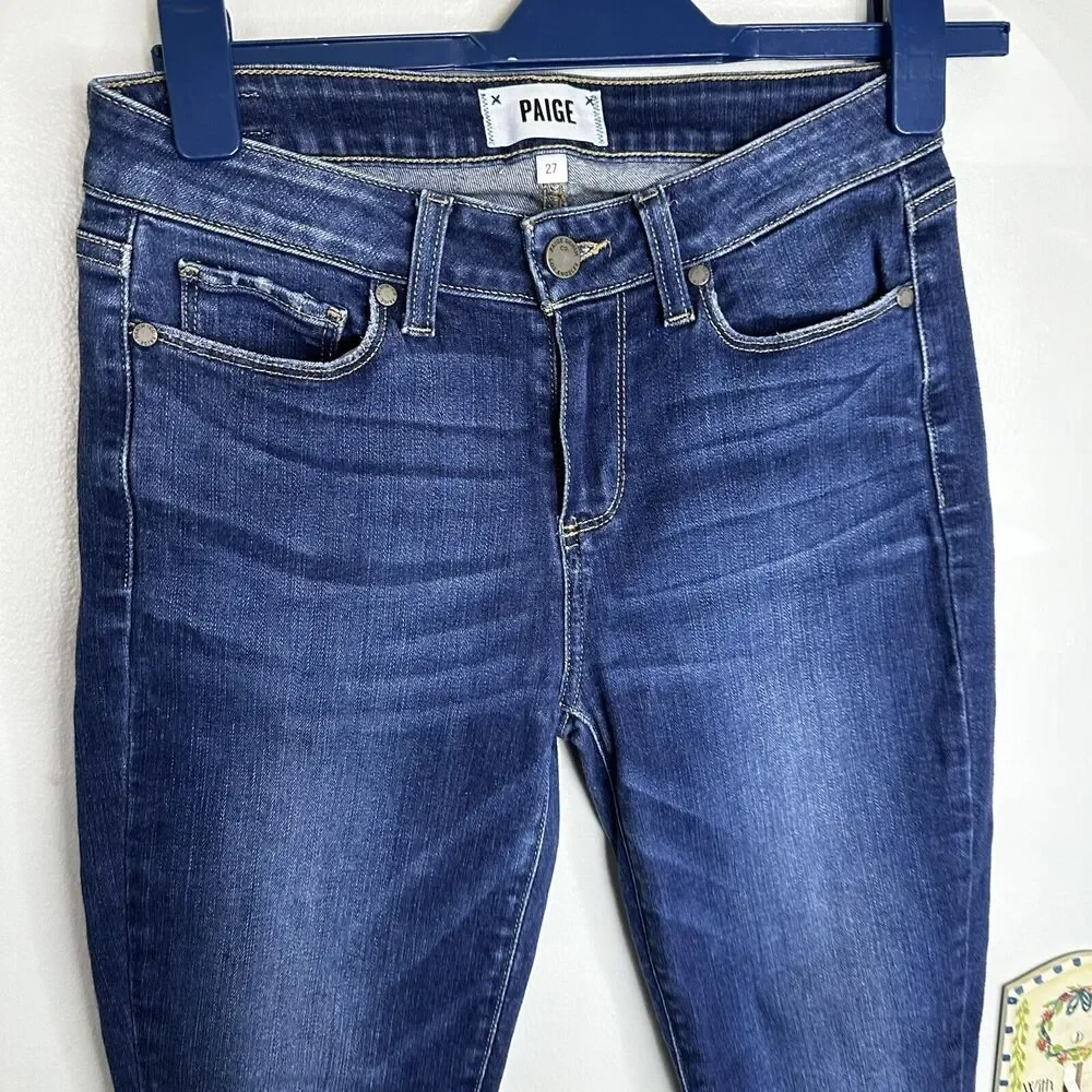 PAIGE Women’s Size 27 Dark Wash Kylie Crop Denim Jeans